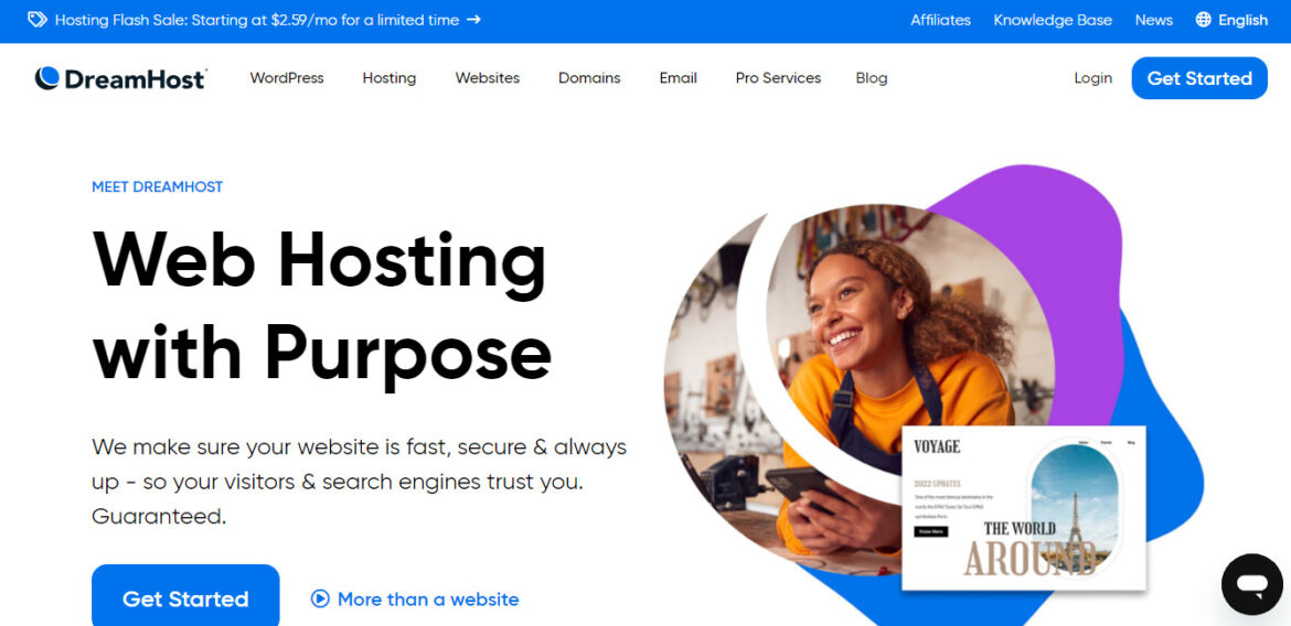 Dreamhost web hosting